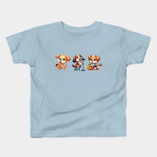 Puppy jazz triplet Kids T-Shirt